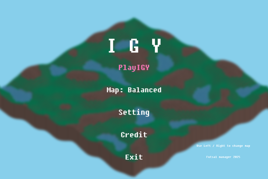 I.G.Y. Main Title Screen